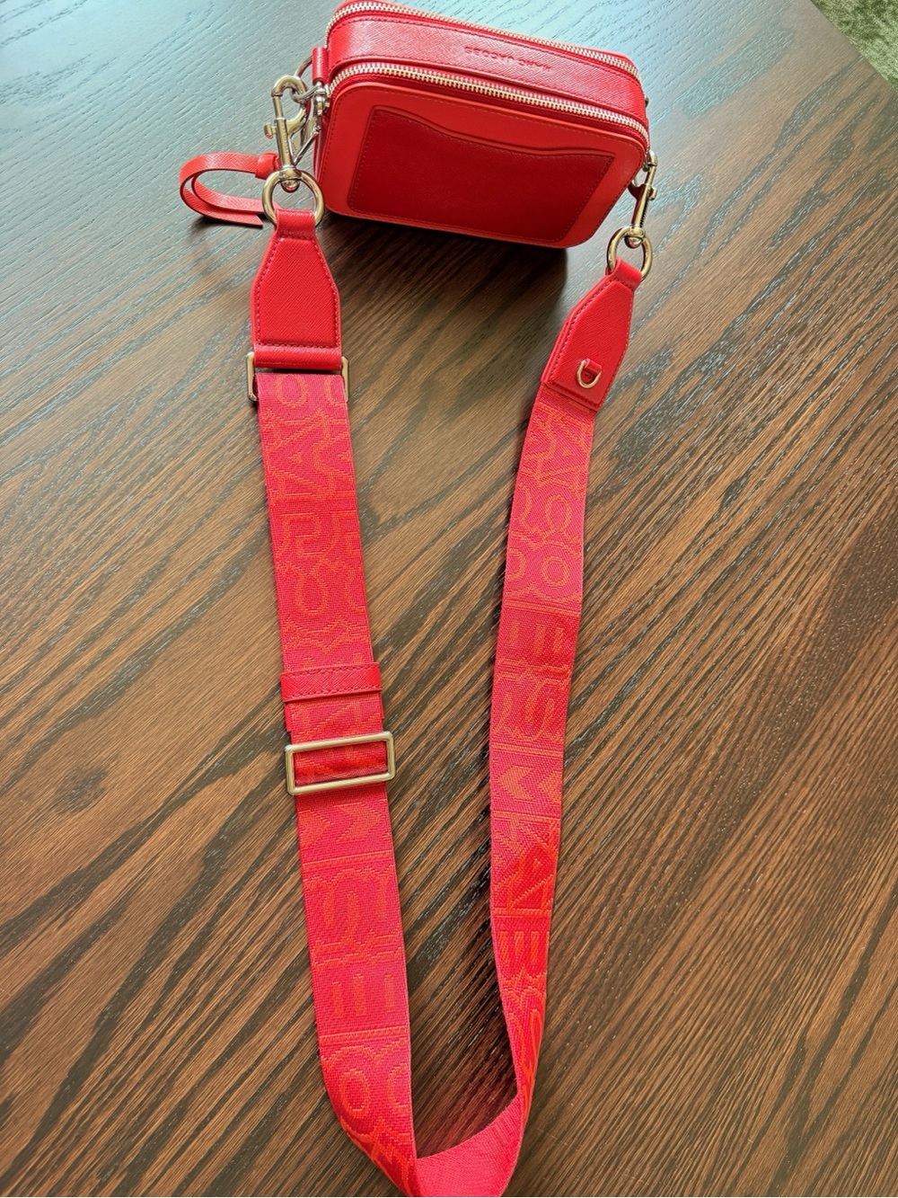 Marc Jacobs Snapshot Camera Bag Leather Orange/Red - Picture 6 of 10